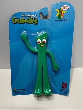 Bendable Gumby Action Figure - Green Flexible Toy